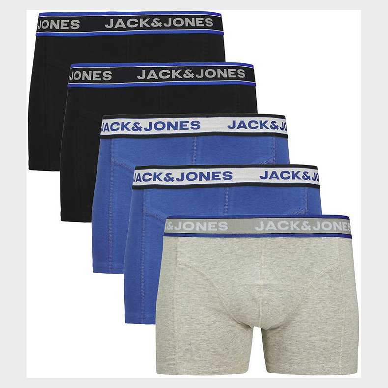 Jack & Jones Boxershorts - 5-Pak - JacChristian - Black/Light Gr