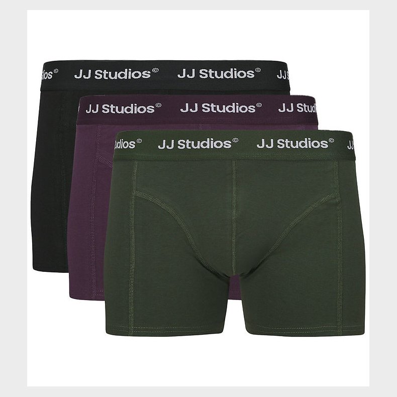 Jack & Jones Boxershorts - 3-Pak - JacSoho - Black Pack / WB Duf