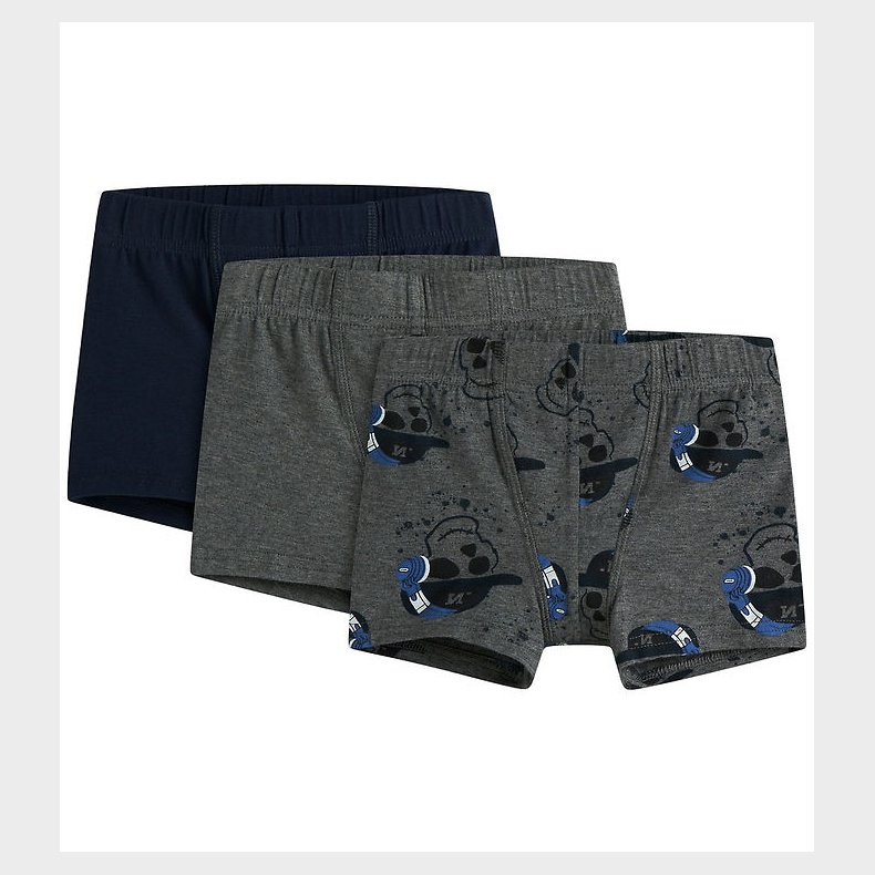 Name it Boxershorts - Noos - NmmTights - 3-Pak - M�rkegr�meleret