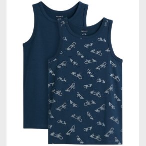 Name it Undertrje - Noos - NkmTank - 2-Pak - Titan/w/ Titan