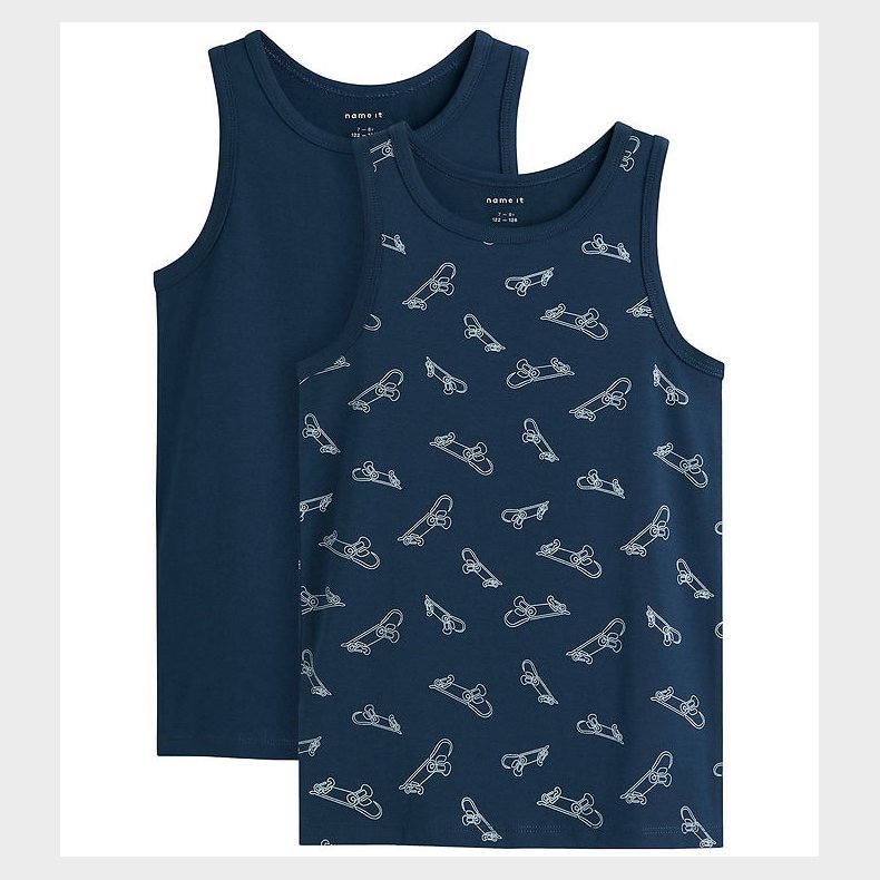 Name it Undertrje - Noos - NkmTank - 2-Pak - Titan/w/ Titan