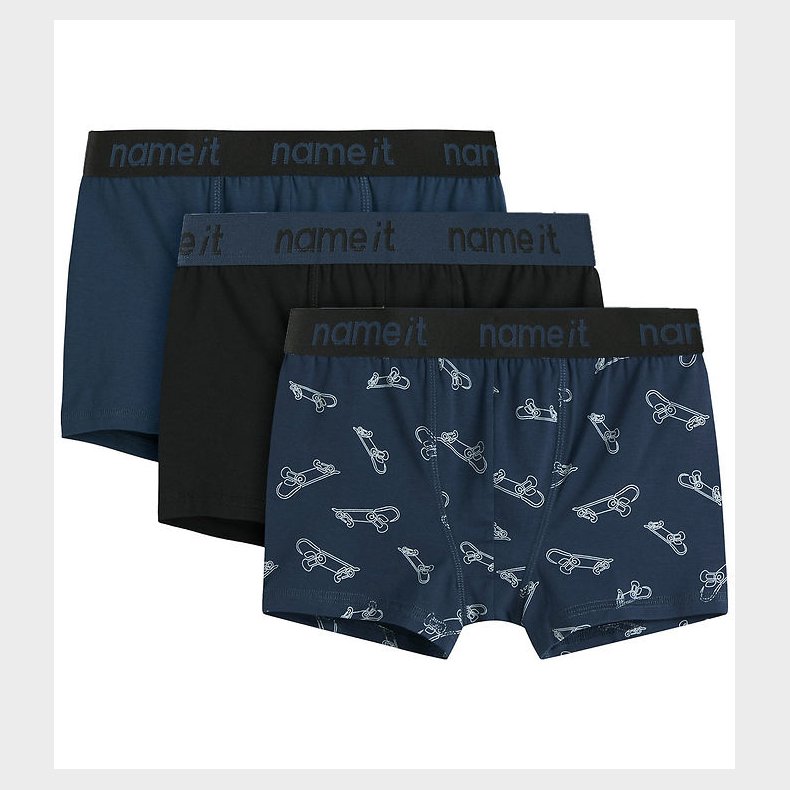 Name it Boxershorts - Noos - NkmBoxer - 3-pak - Titan/Sort