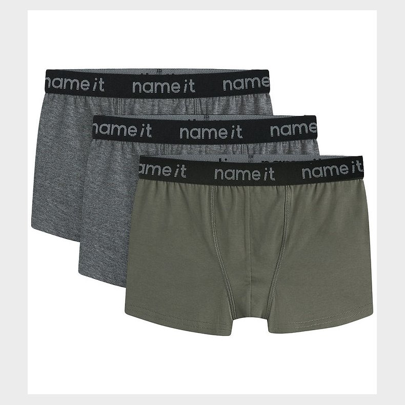 Name it Boxershorts - Noos - NkmBoxer - Tea Leaf/w/ 2 x Dark Gre