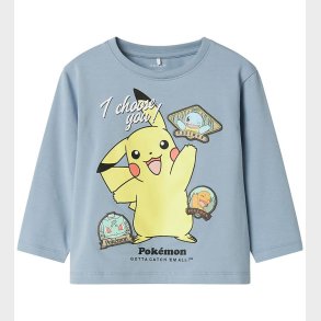 Name It Bluse - NmmJumbo - Pokemon - Dusty Blue
