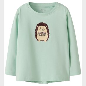 Name It Bluse - NmfVix - Gossamer Green/Tiny Hedgehog