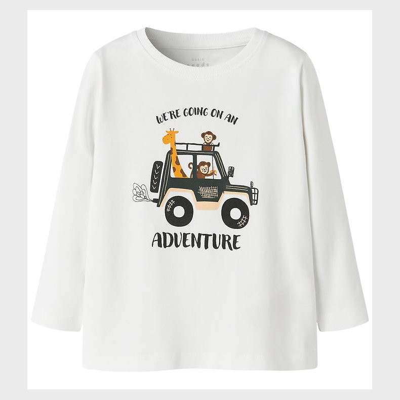 Name It Bluse - NmmVux - Bright White/Jungle Car