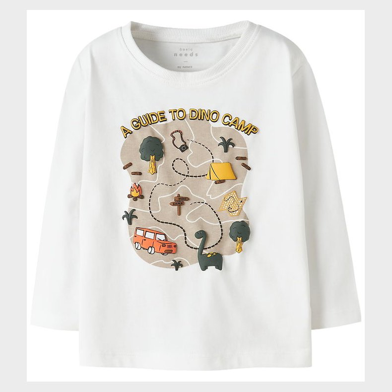 Name It Bluse - NmmVictor - Bright White/Dino Camp