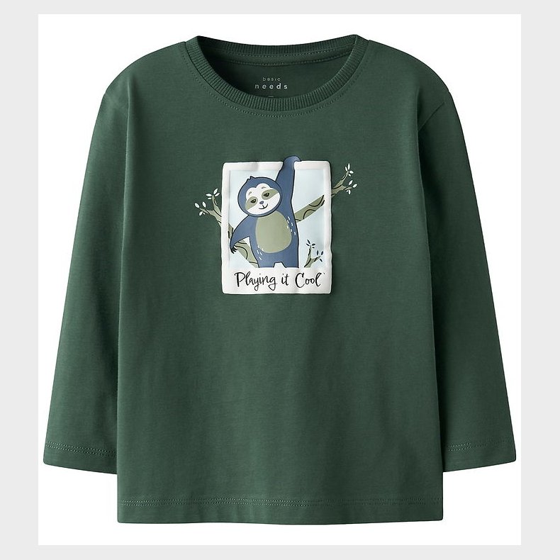 Name It Bluse - NmmVictor - Garden Topiary/Sloth Picture