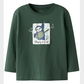 Name It Bluse - NmmVictor - Garden Topiary/Sloth Picture