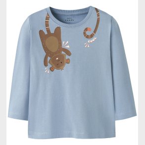 Name It Bluse - NmmVictor - Dusty Blue/Monkey