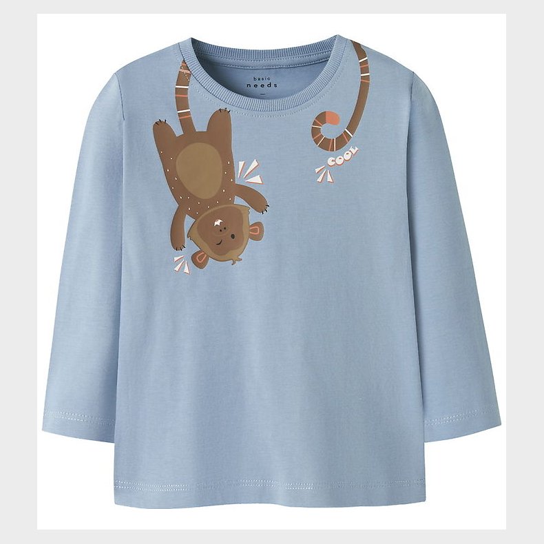 Name It Bluse - NmmVictor - Dusty Blue/Monkey