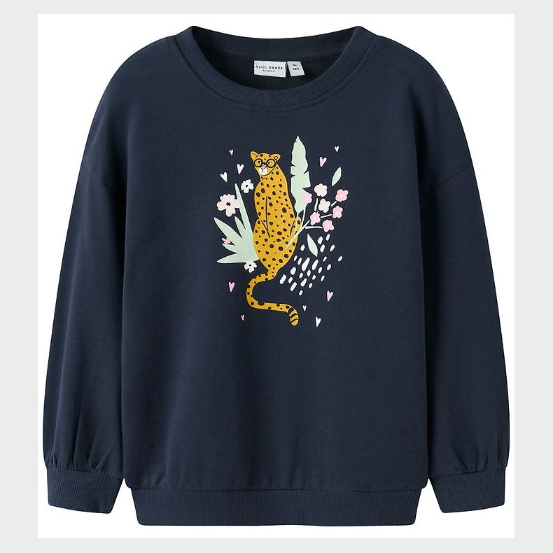 Name It Sweatshirt - NmfValona - Navy Blazer/Cheetah