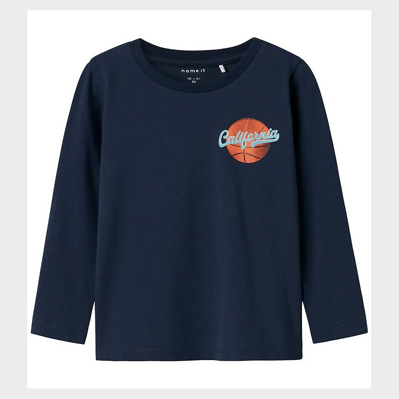 Name It Bluse - NmmKnoxo - Navy Blazer m. Print