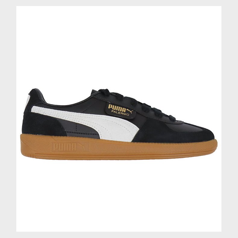 Puma Sko - Palermo Lth Jr - Puma Black/Feather Gray