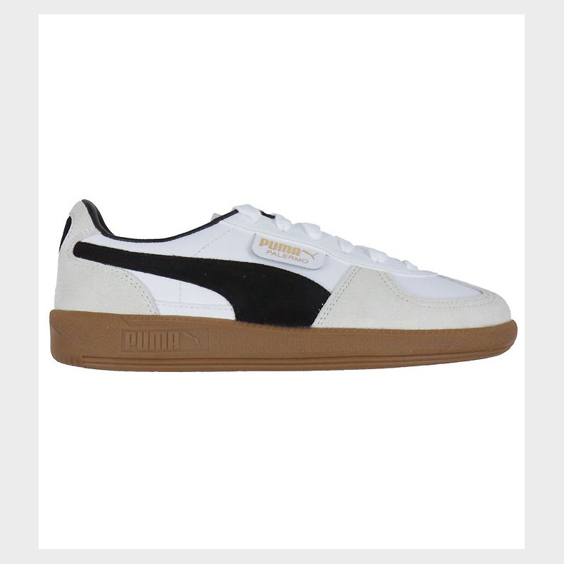 Puma Sko - Palermo Lth Jr - Puma White/Vapor Gray