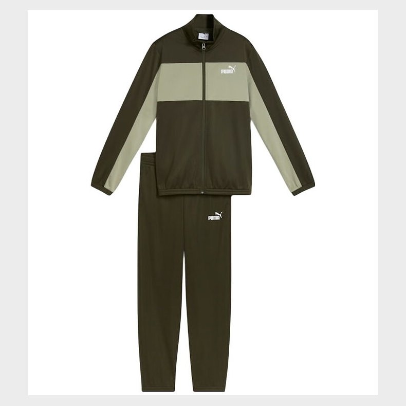 Puma Trningsst - Poly Colorblock - Dark Olive