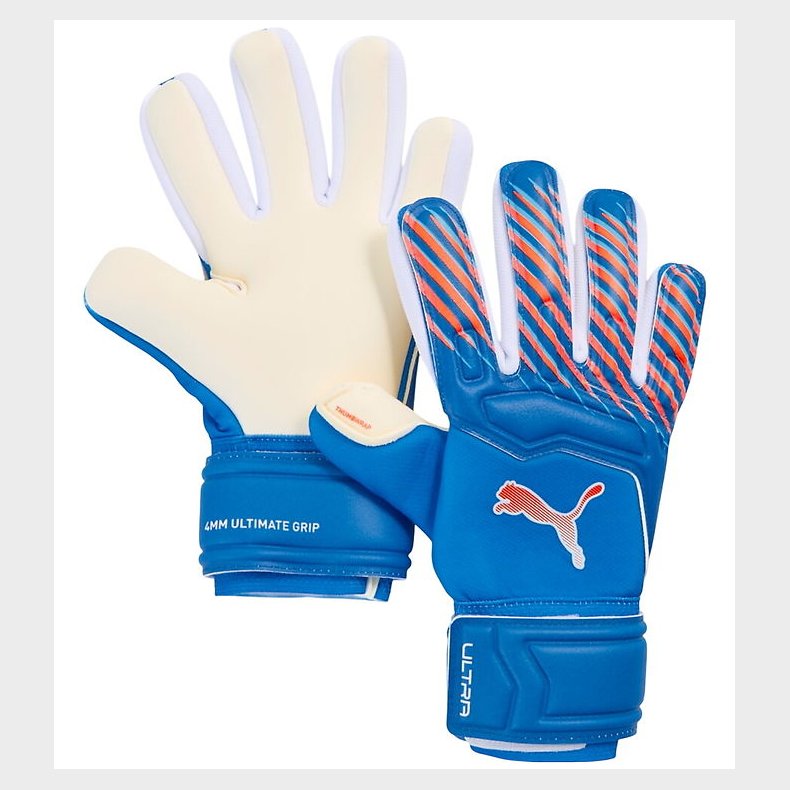 Puma Mlmandshandsker - ULTRA Pro Jr NC - Ultra Blue/Glowing Red