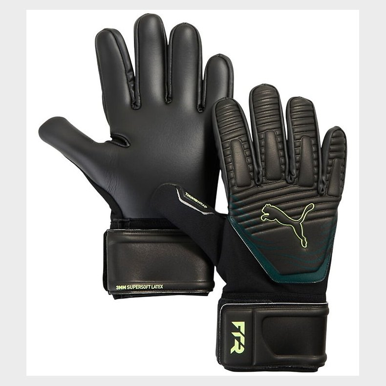Puma Mlmandshandsker - FUTURE Match NC - Black/Green/Fizzy Ligh