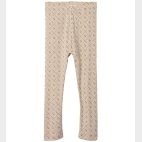 Lil' Atelier Leggings - NmfGago - Gray Morn/Vintage Flower