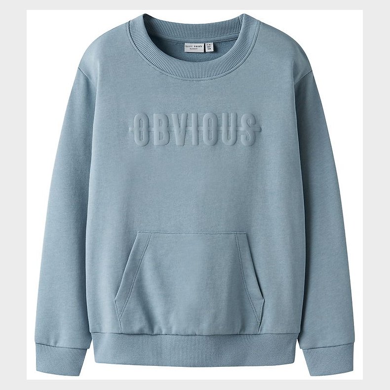 Name It Sweatshirt - NkmVanoa - Dusty Blue/Obvious