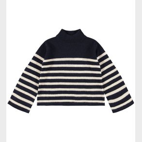 Molo Bluse - Strik - Uld - Govina - Blue Cream