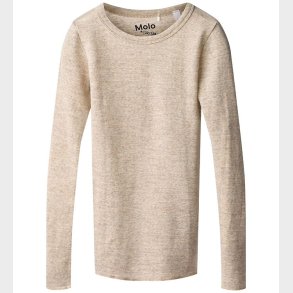 Molo Bluse - Merino Uld - Rihanna - Oatmeal Melange