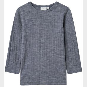 Name It Bluse - Uld - Rib - Noos - NmmWang - Folkstone Gray