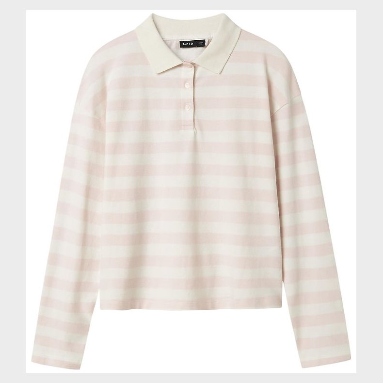 LMTD Polobluse - NlfKliva - Crystal Pink/White Stripes