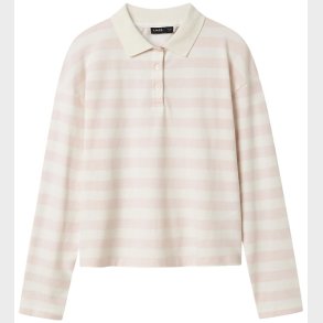 LMTD Polobluse - NlfKliva - Crystal Pink/White Stripes