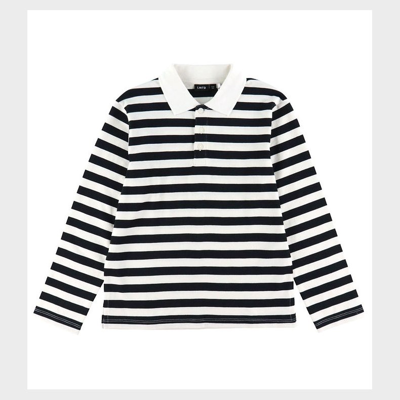 LMTD PoloBluse - NlnKliva - Black/White Stripes