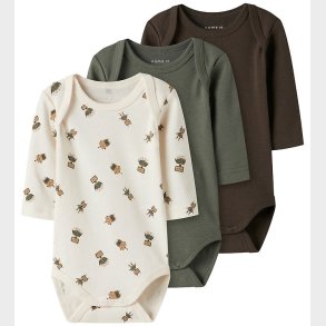 Name It Body - l/ - 3-pak - Noos - NbmBody - Jet Stream/W/Tea L