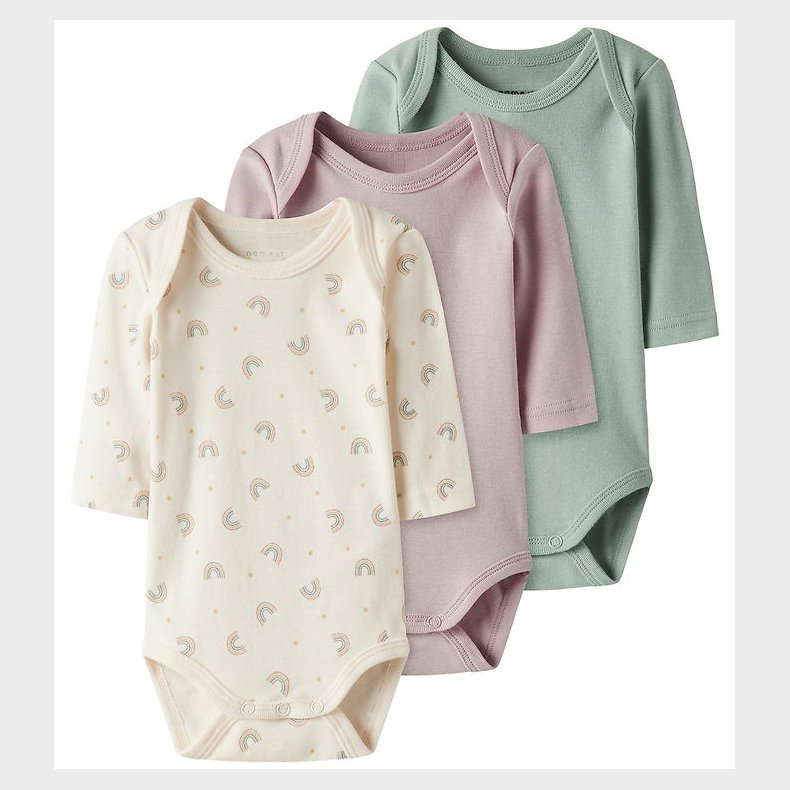 Name It Body - l/ - 3-pak - Noos - NbfBody - Jet Stream/W/Burni