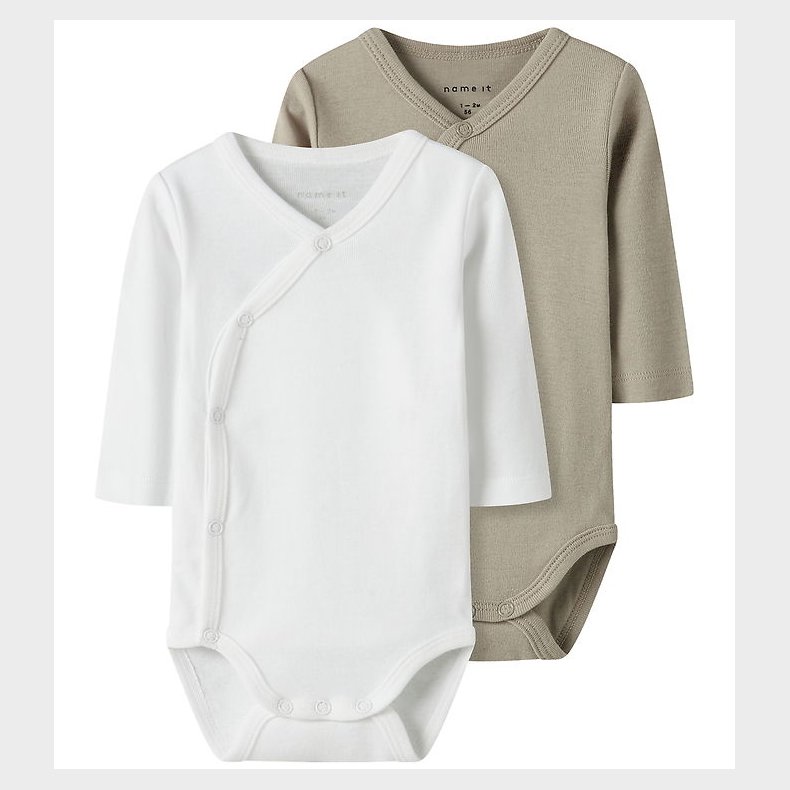 Name It Body - l/ - 2-pak - Noos - NbnBody - Pure Cashmere/W/Br