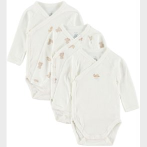 Petit Bateau Sl om Body l/ - 3- pak - Hvid