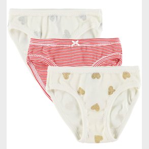 Petit Bateau trusser - 3-pak - Hvid/Rd