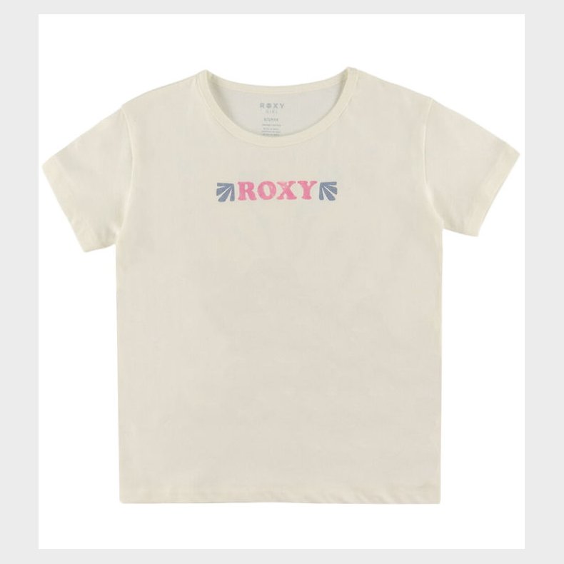 Roxy T-shirt - Lily Regular Vintage - Egret m. Print