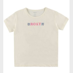 Roxy T-shirt - Lily Regular Vintage - Egret m. Print