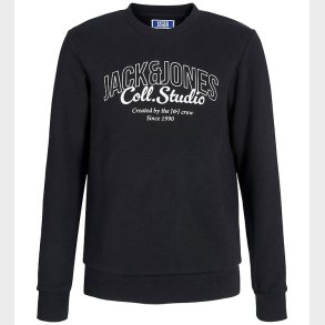 Jack & Jones Sweatshirt - JjMakoto - Black/Big Print