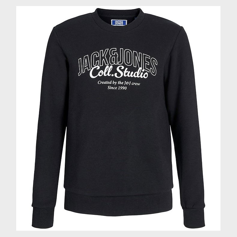 Jack & Jones Sweatshirt - JjMakoto - Black/Big Print