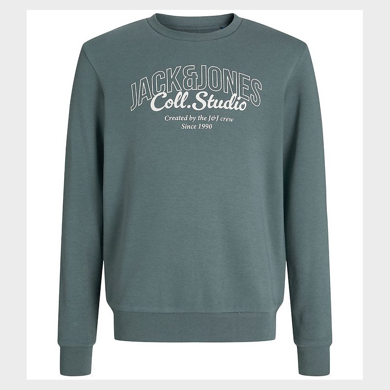 Jack & Jones Sweatshirt - JjMakoto - Stormy Weather/Big Print