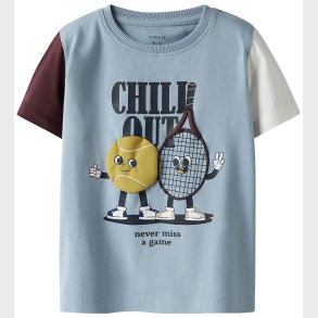 Name It T-shirt - NmmKyler - Dusty Blue m. Print