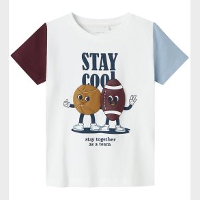 Name It T-shirt - NmmKyler - Bright White m. Print