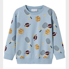 Name It Sweatshirt - NmmKeaton - Dusty Blue m. Print