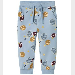 Name it Sweatpants - NmmKeaton - Dusty Blue m. Print