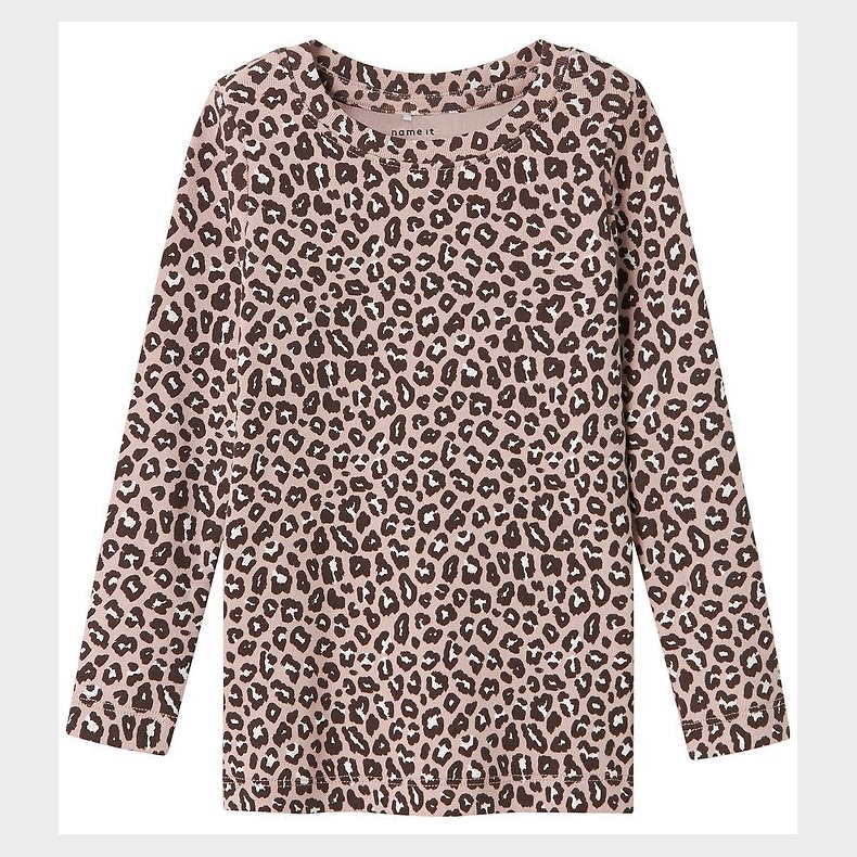 Name It Bluse - NmfLeoana - Burnished Lilac m. Leopard