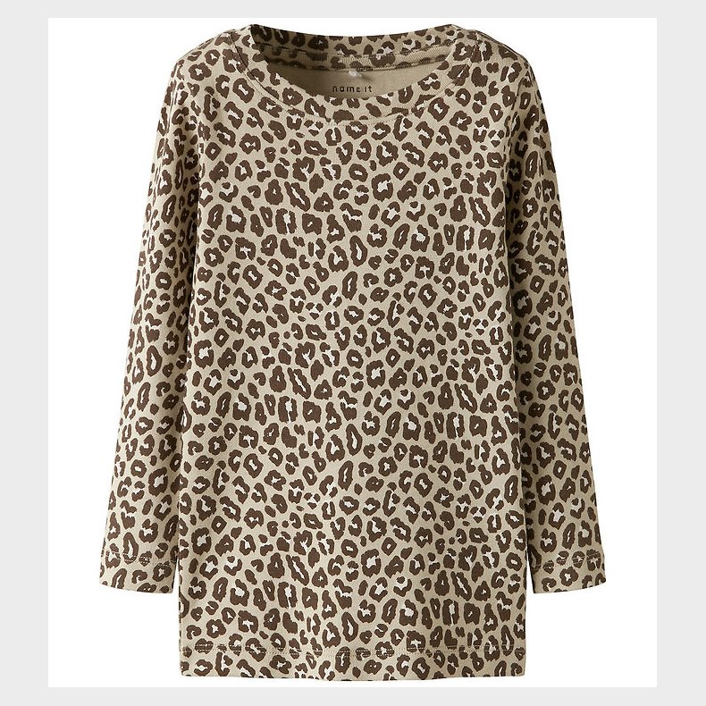 Name It Bluse - NmfLeoana - Peyote m. Leopard