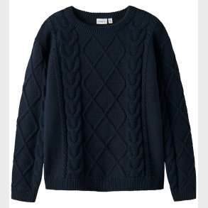 Name It Bluse - Strik - NmmLyle - Navy Blazer