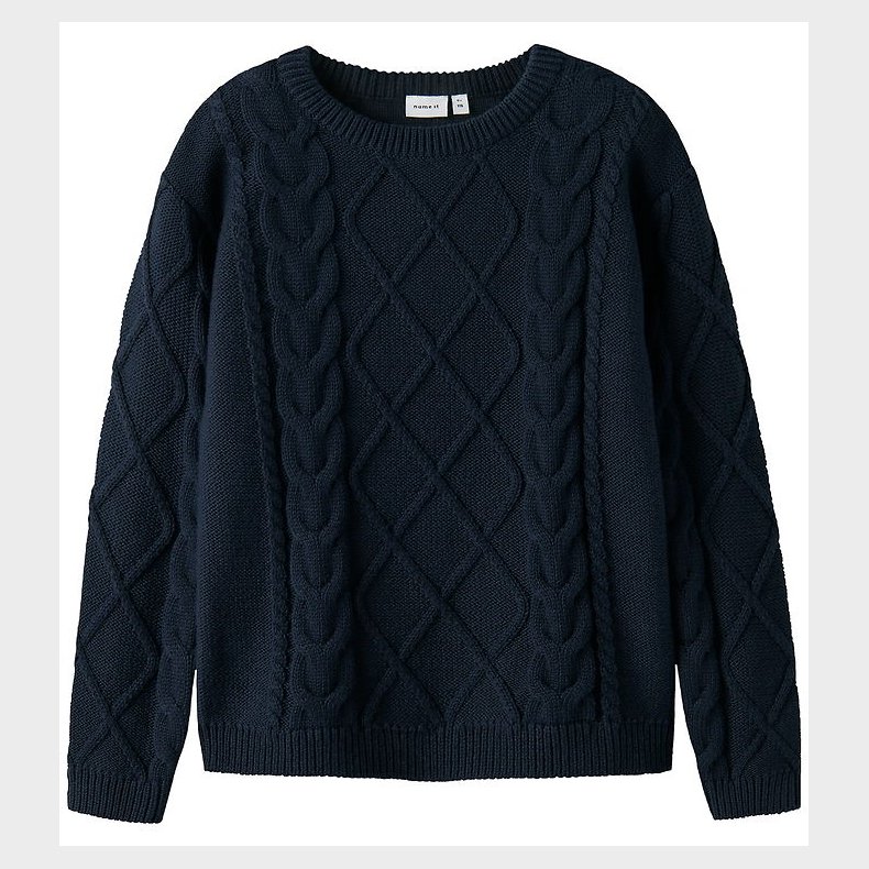 Name It Bluse - Strik - NmmLyle - Navy Blazer