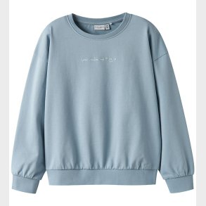 Name It Sweatshirt - NkfVanita - Dusty Blue/Make Me