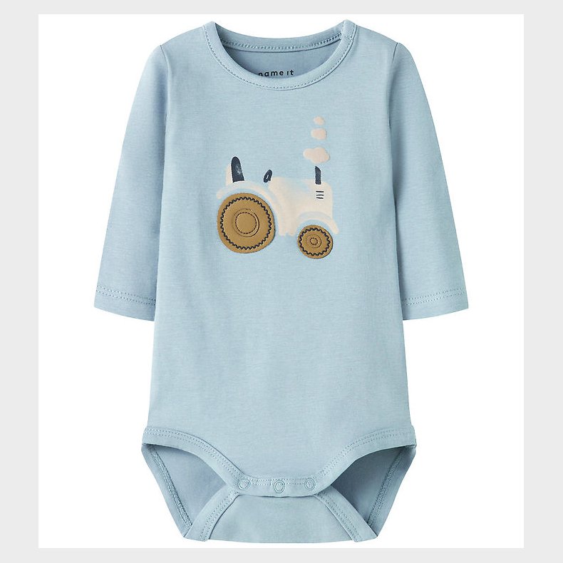 Name it Body l/ - NbmLife - Dusty Blue m. Traktor